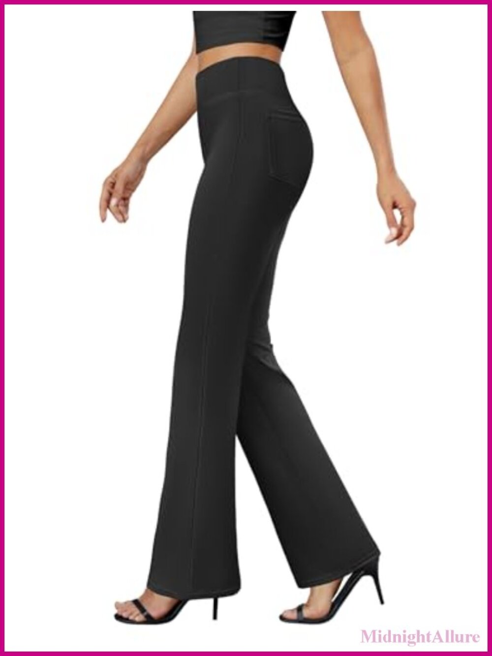 Women's Bootcut Dress Pants Business Casual Work Pants with Pockets High Waist